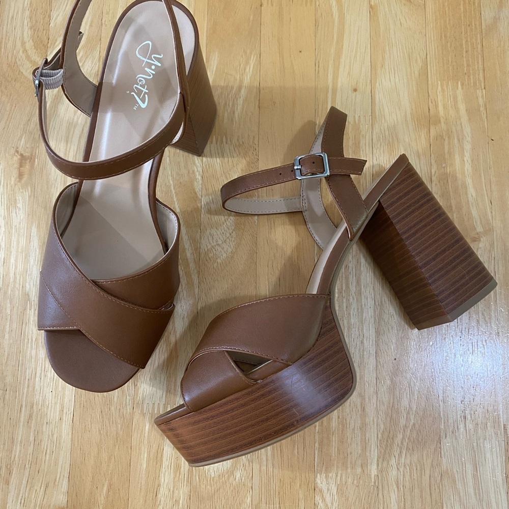 Brown Platform Sandals